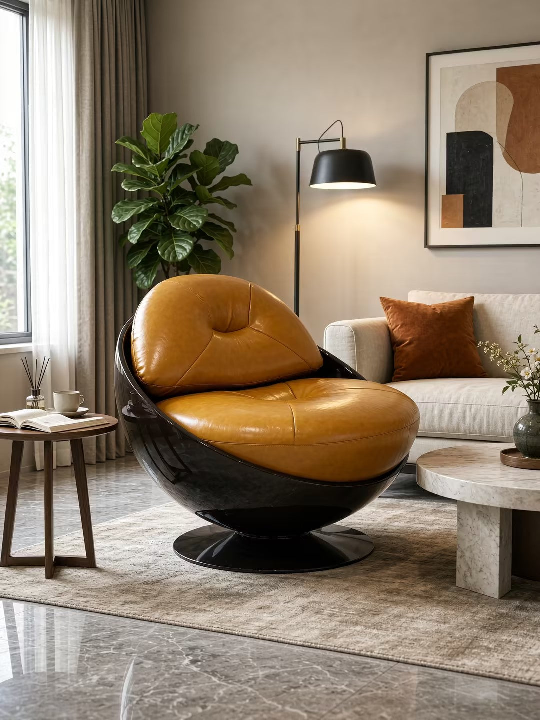 Mid-Century Space Age Esfera Armchair