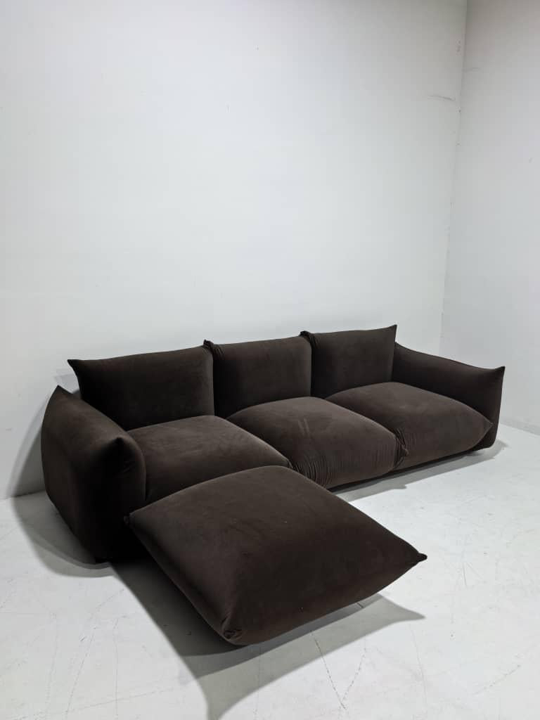 Spice Velvet Marenco Three Seater Sofa