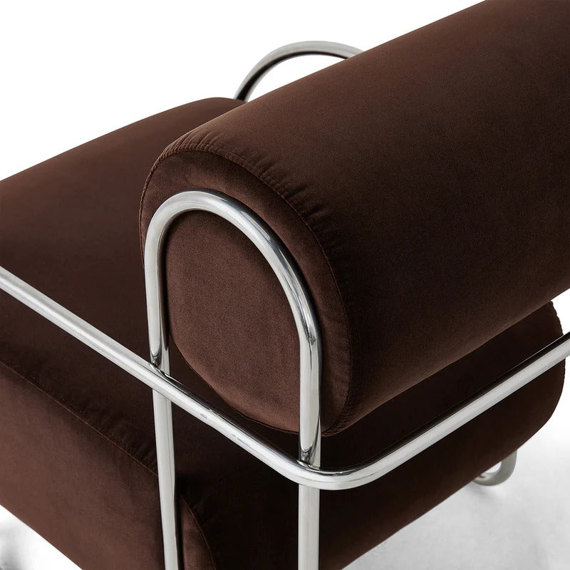 Chromeo Armchair with footrest (Sorrento)