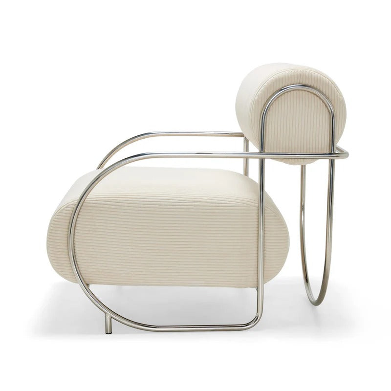 Chromeo Armchair with footrest