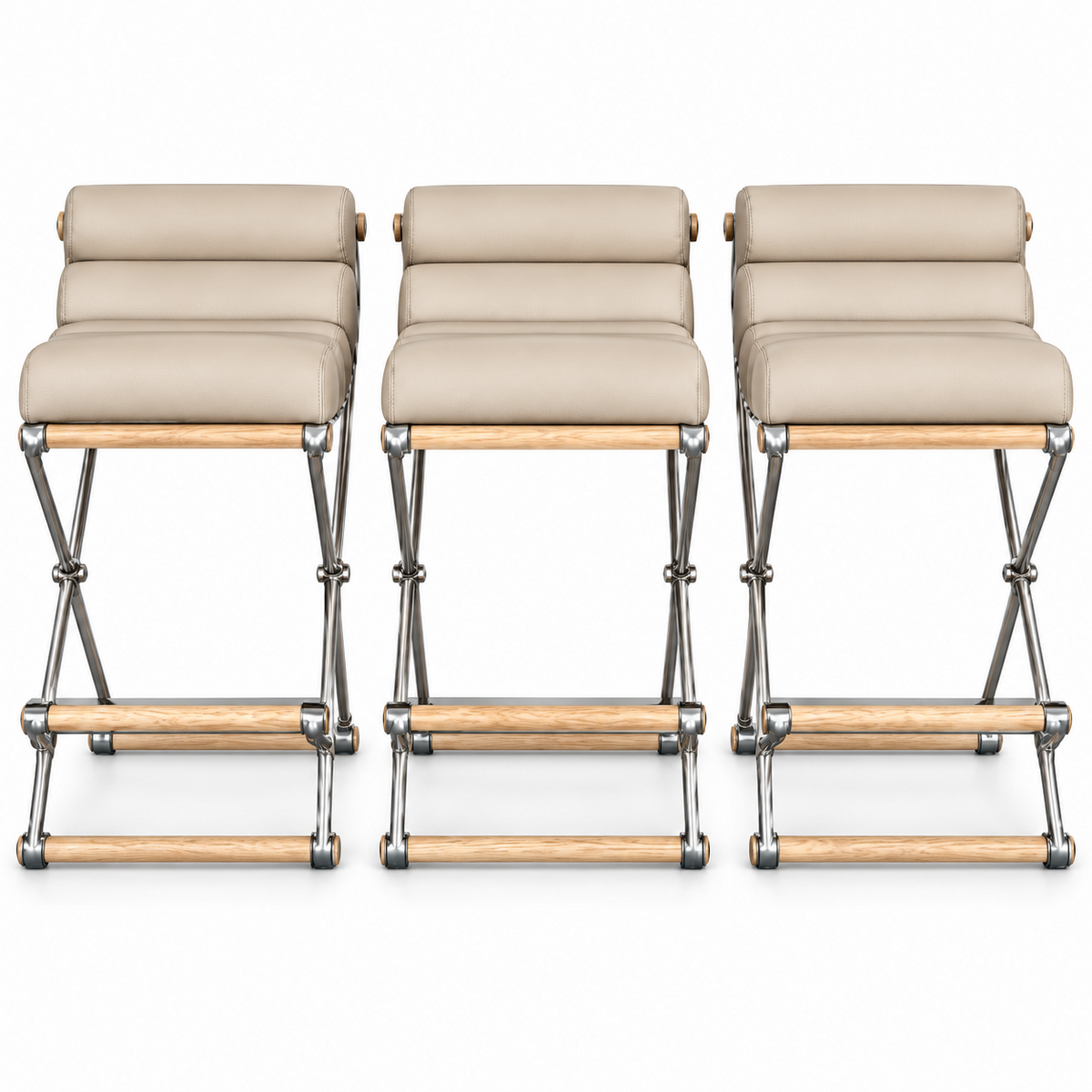 Cleo Baldon Oak & Iron Bar Stool
