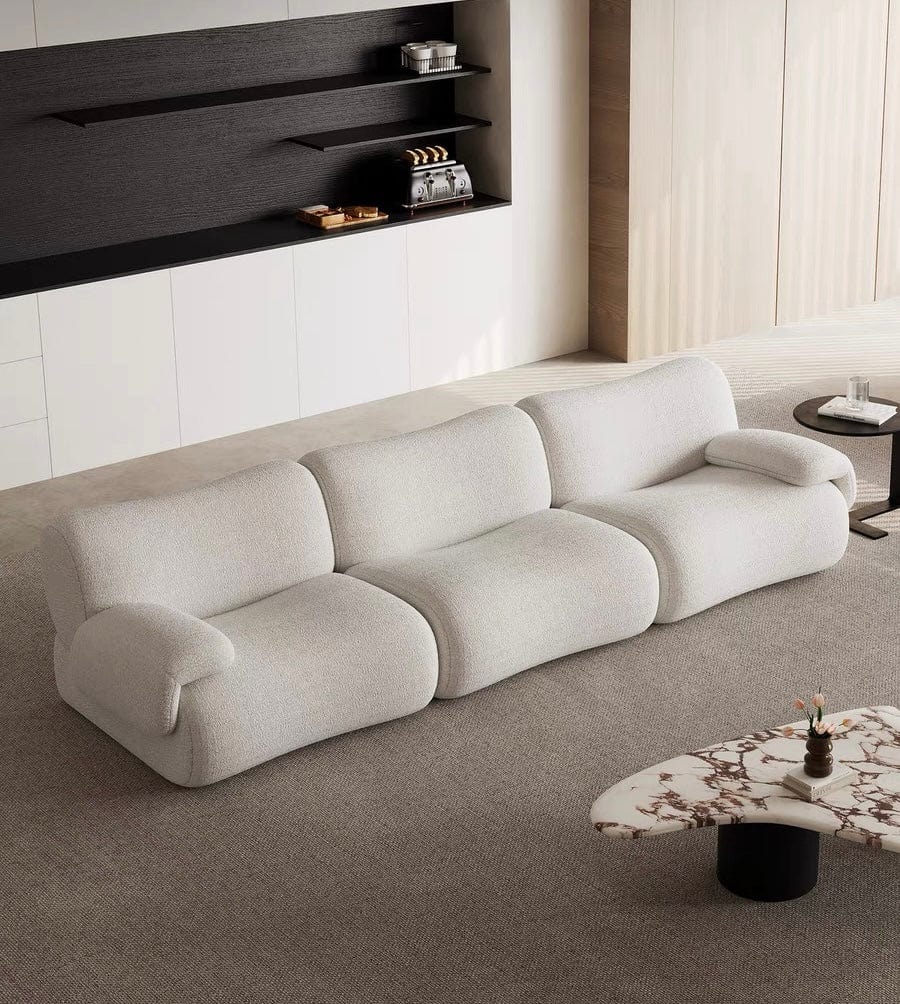 Lilac Sectional Designer Curve Sofa