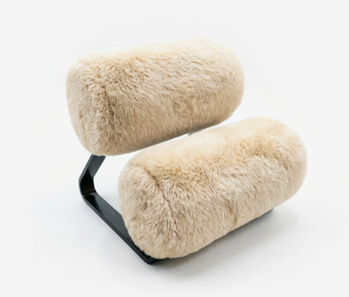 Due Più Armchair | Luxury Faux Fur Roller Lounge Chair & Accent Seat