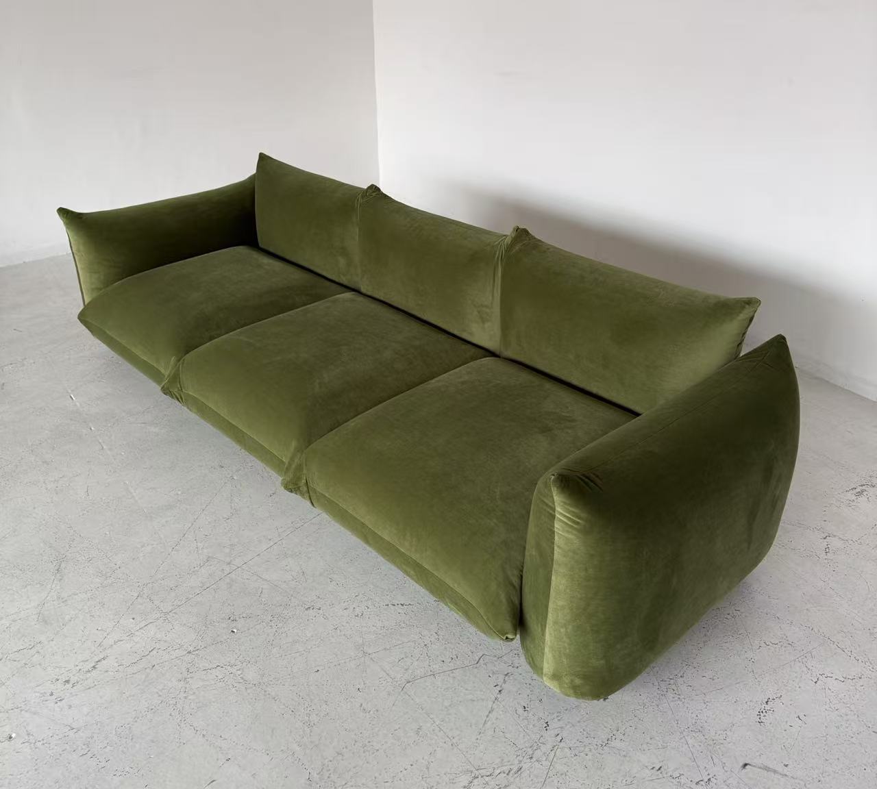 Spice Velvet Marenco Three Seater Sofa