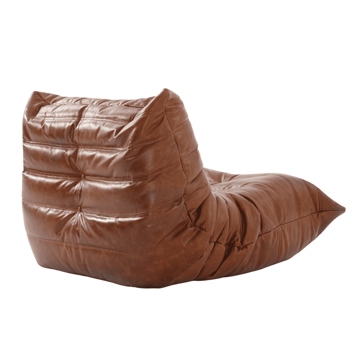 Statement-making Togo leather chair, crafted to enhance any modern living room.