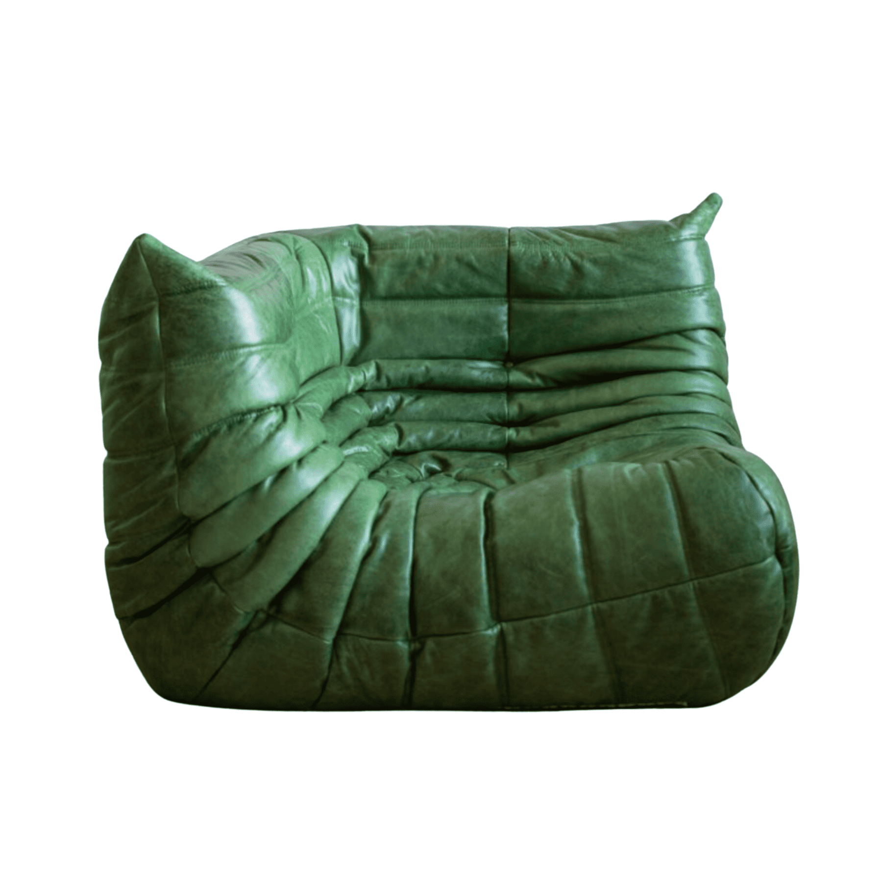 Chic Togo corner leather sofa, blending 70s design with premium comfort.