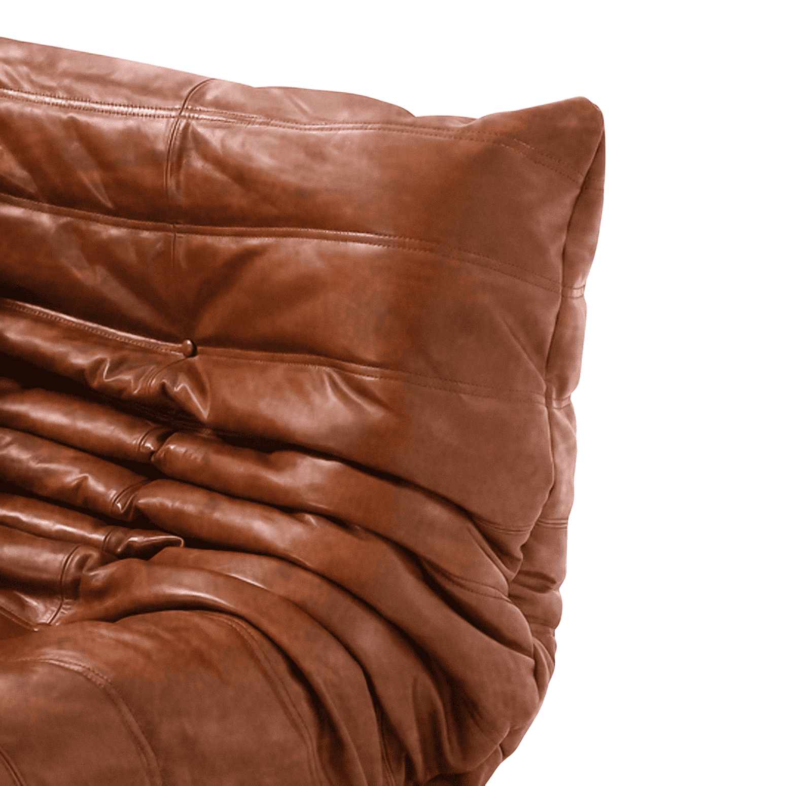 Versatile Togo sofa for sale, offering endless configuration possibilities in plush Aniline leather.