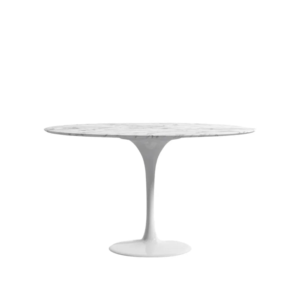 Modern Tulip Circular Table showcasing pedestal base and sleek design