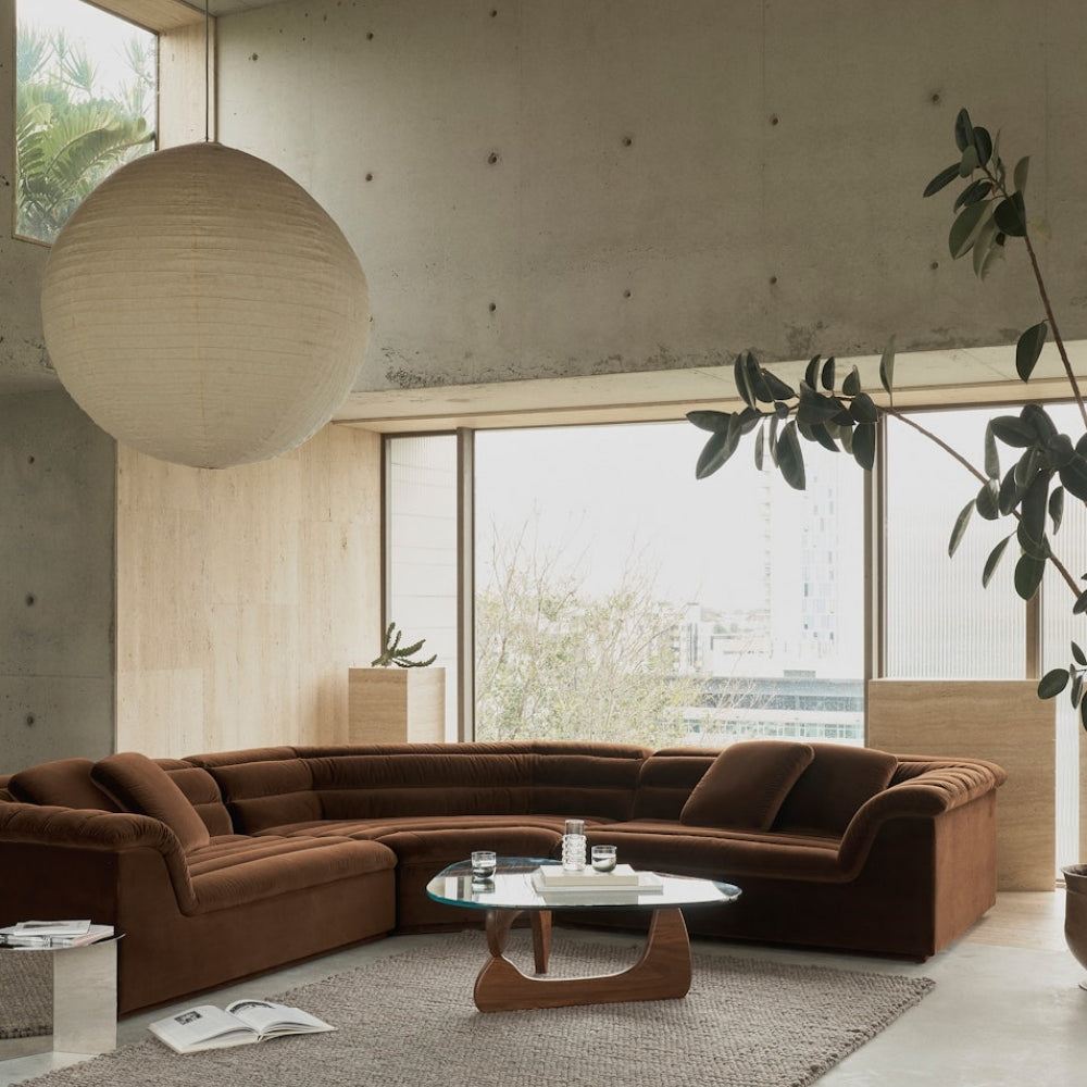 Float Sectional sofa curved