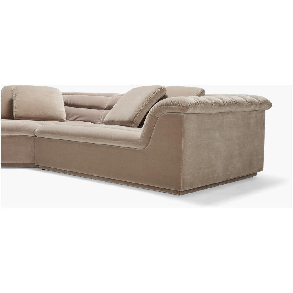 Float Sectional sofa curved