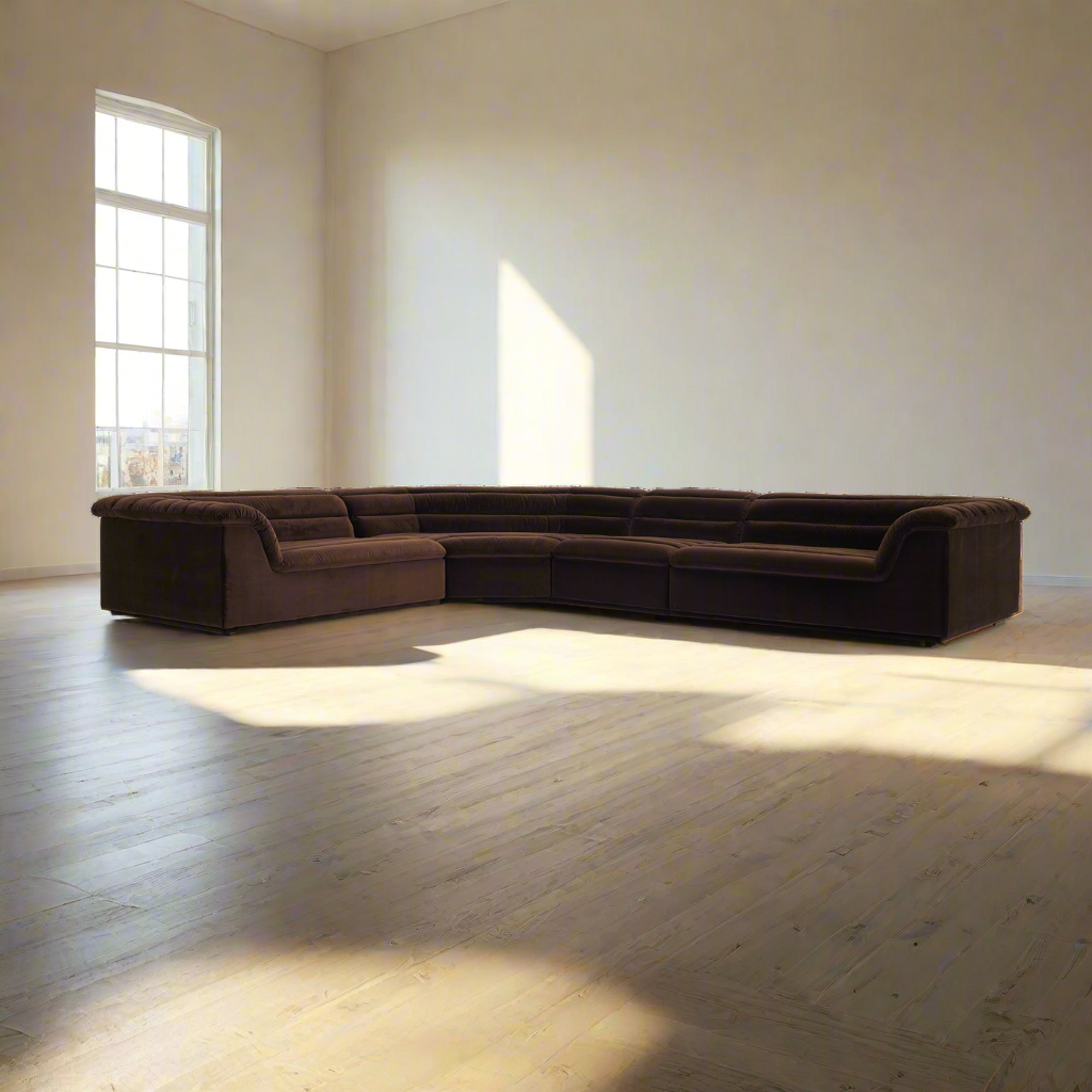 Float 4 Piece Modular Curved Sectional Sofa