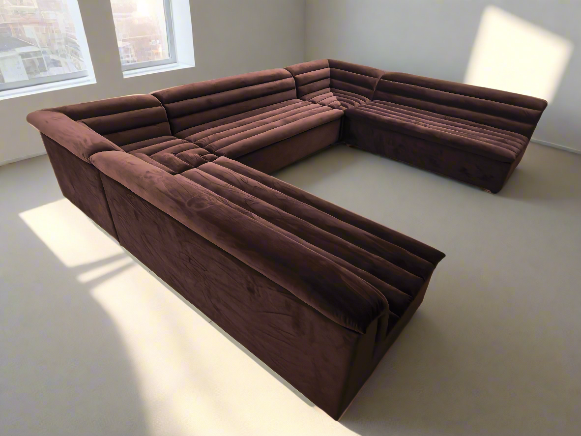 Float Sectional Sofa Square U Shape