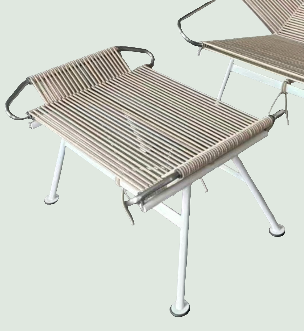 Flag Halyard Chair Footrest Without Sheepskin