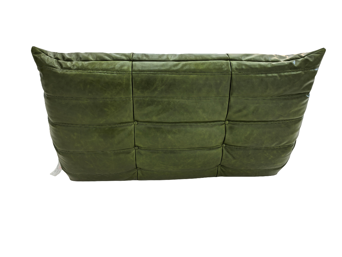 Togo Leather Sofa 2-Seater Loveseat