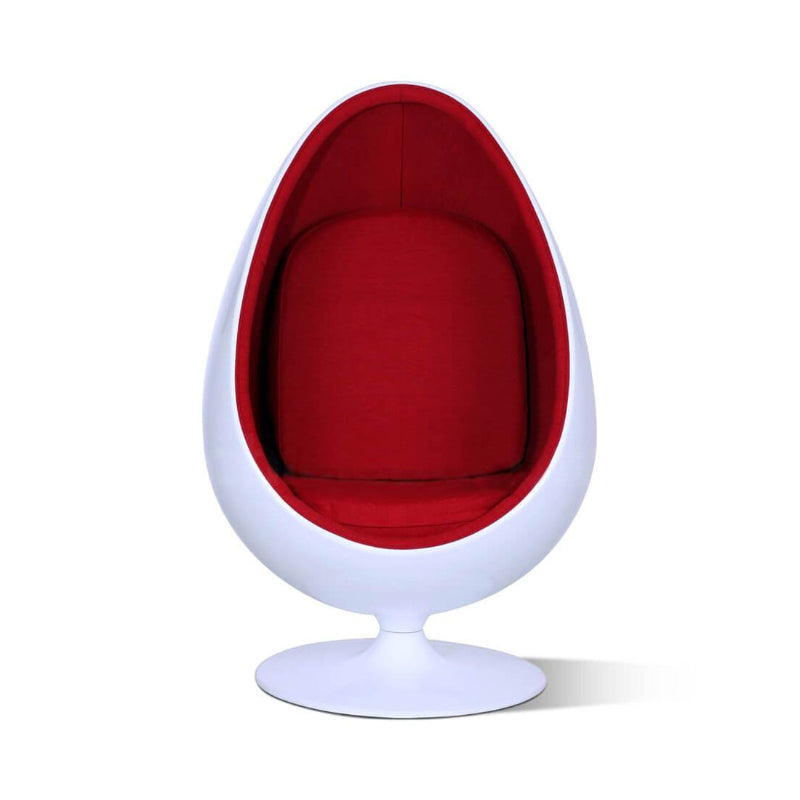 Henrik Thor-Larsen Ovalia Egg Pod Chair - Retro Modern Swivel Lounge