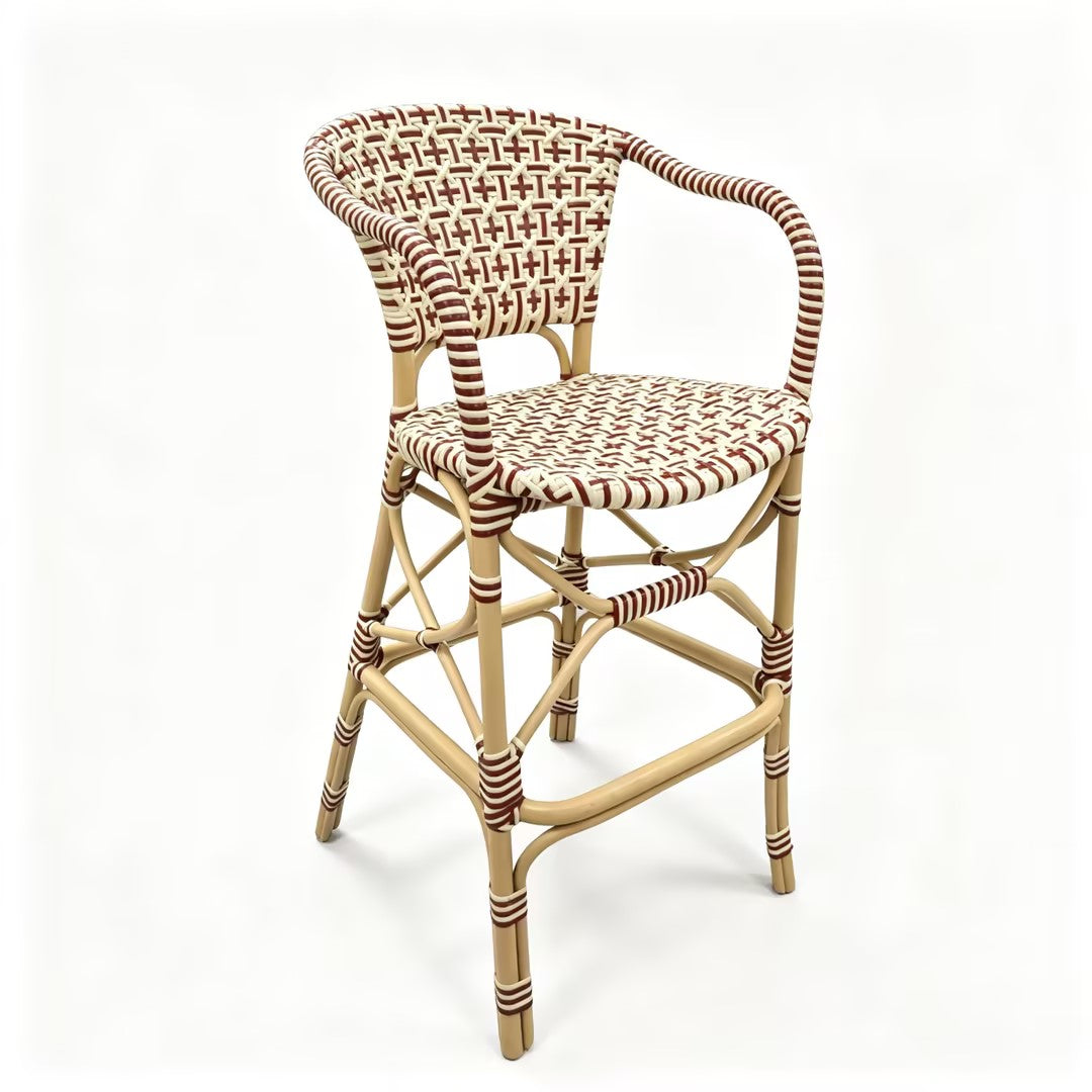 French Bistro Rattan Bar Stool