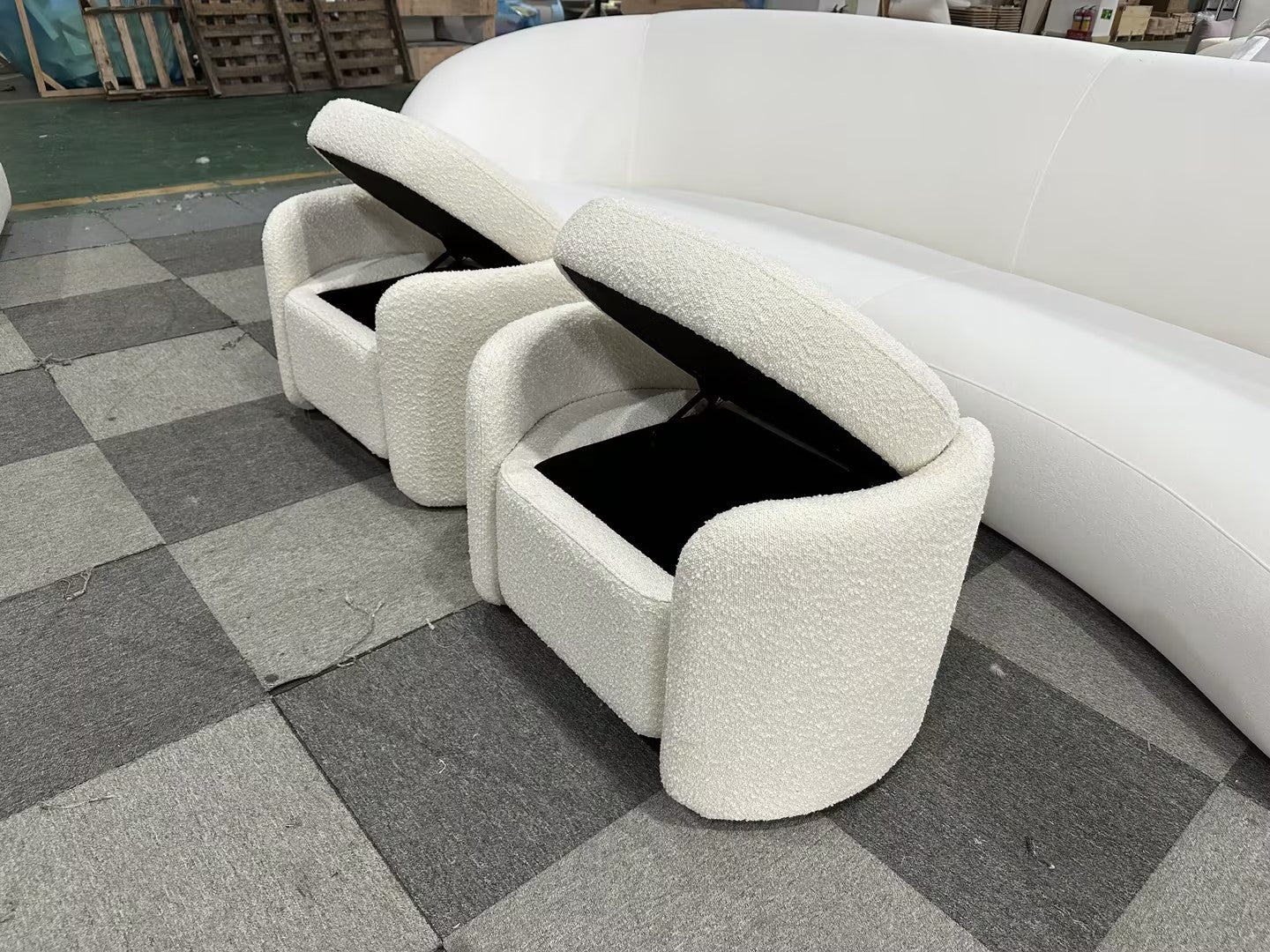Loma Boucle Storage Bench