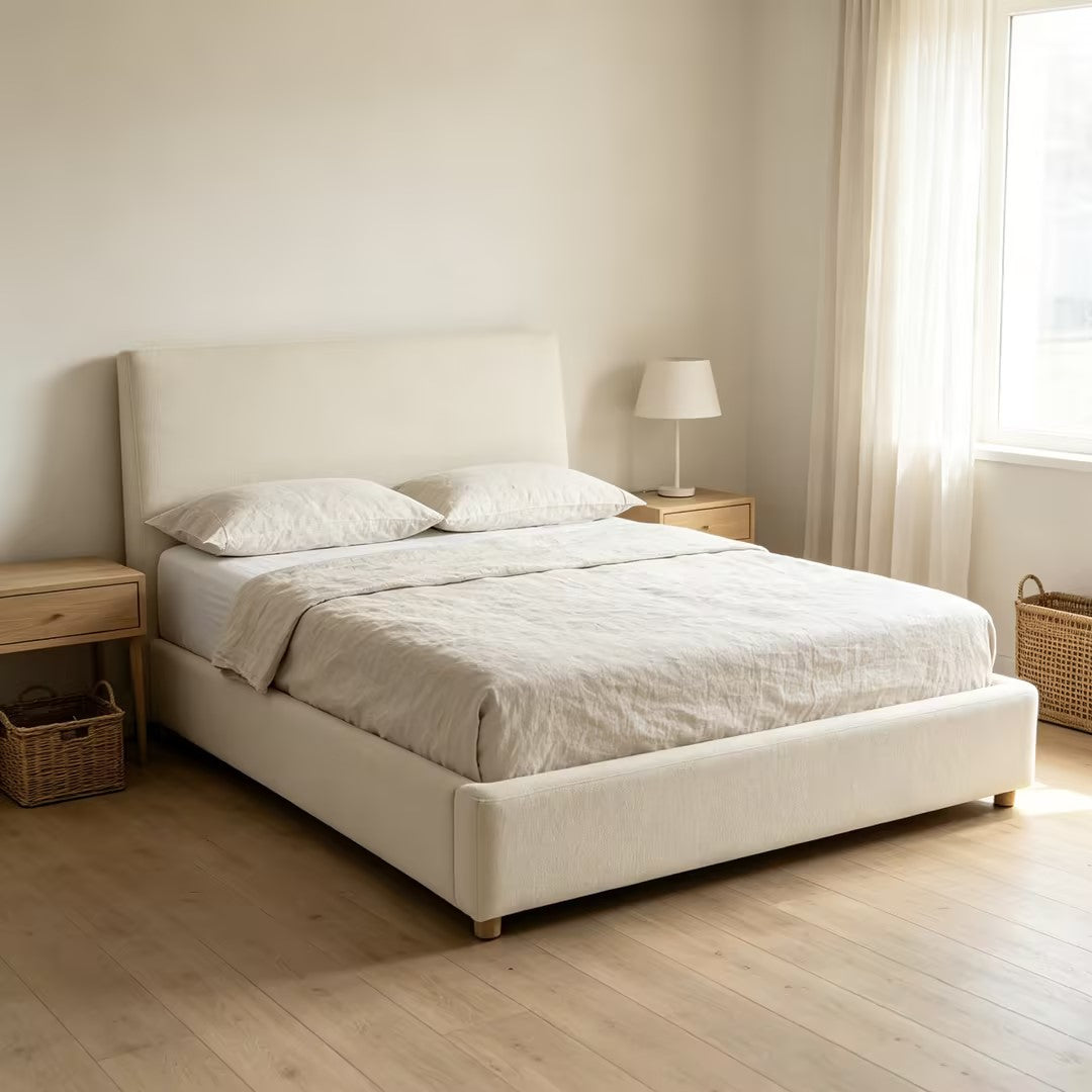 Clyde Upholstered Low Platform Bed