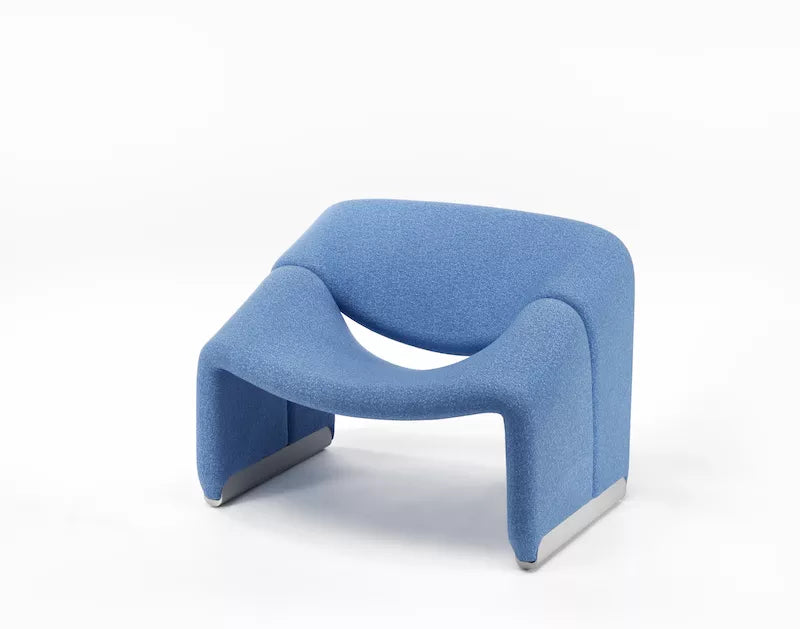 Pair of Pierre Paulin F580 1st Edition Groovy Chairs in Pierre Frey Fabric - Artifort
