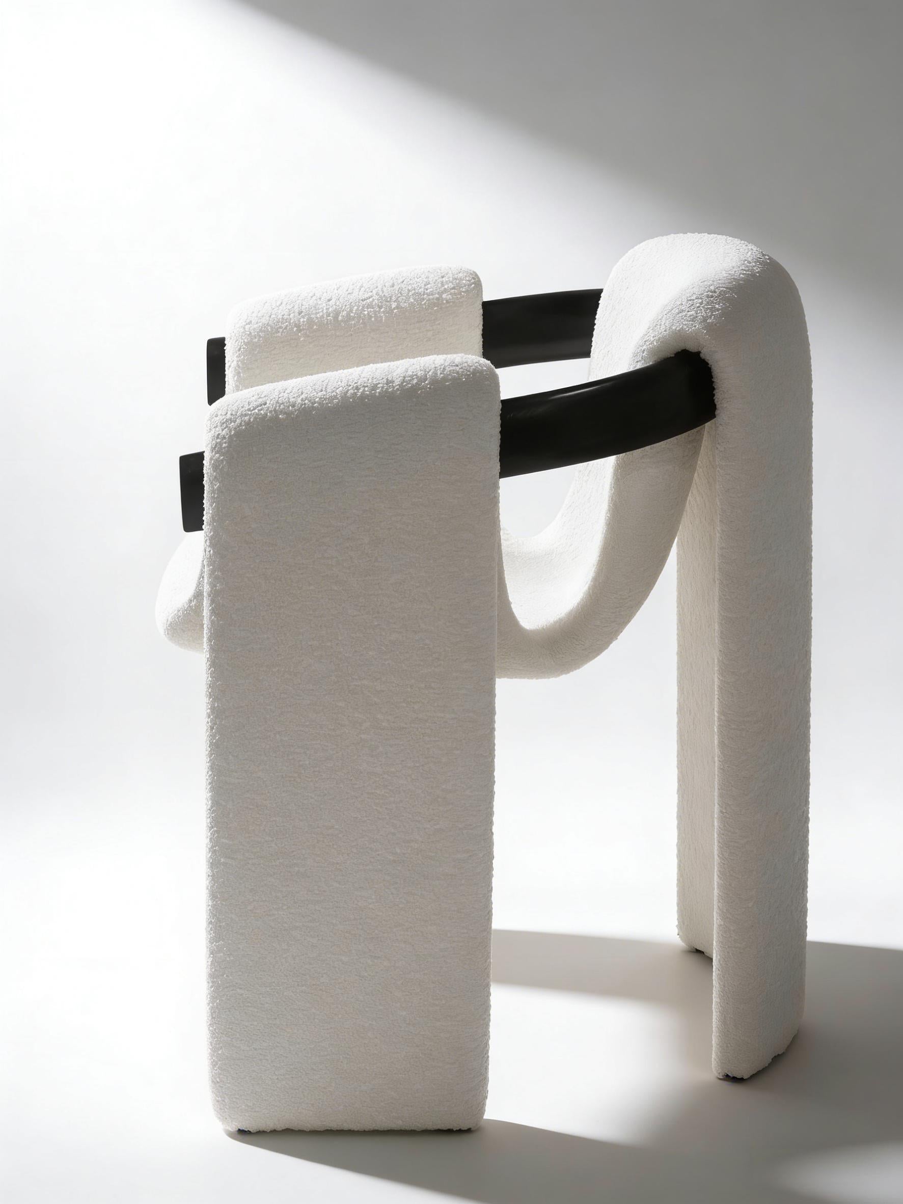 Sari Dining Chair | Vintara Design – Sculptural Bouclé Armchair