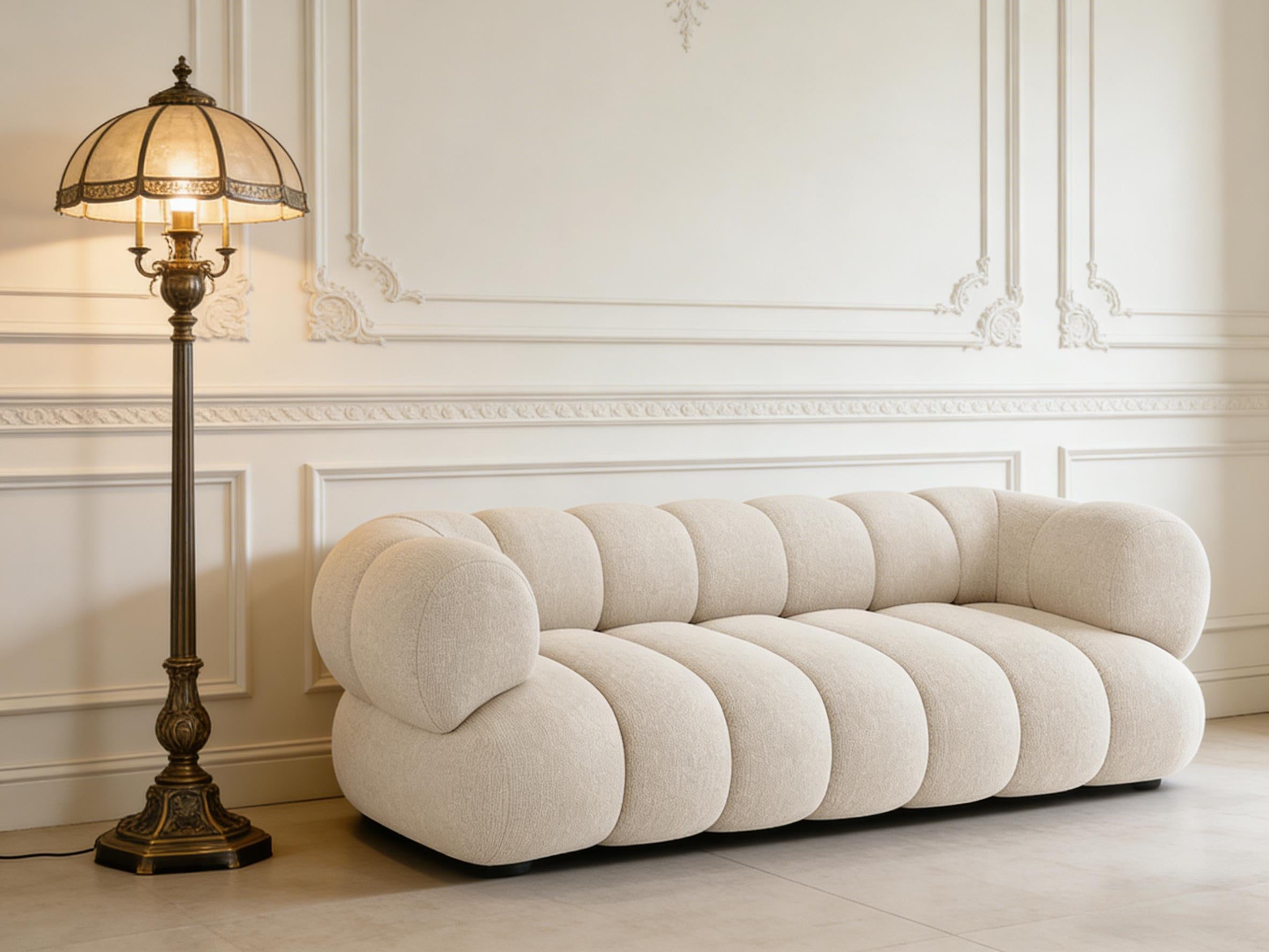 Koge sofa 3-Seater Sofa | Premium Channel-Tufted Lounge Couch