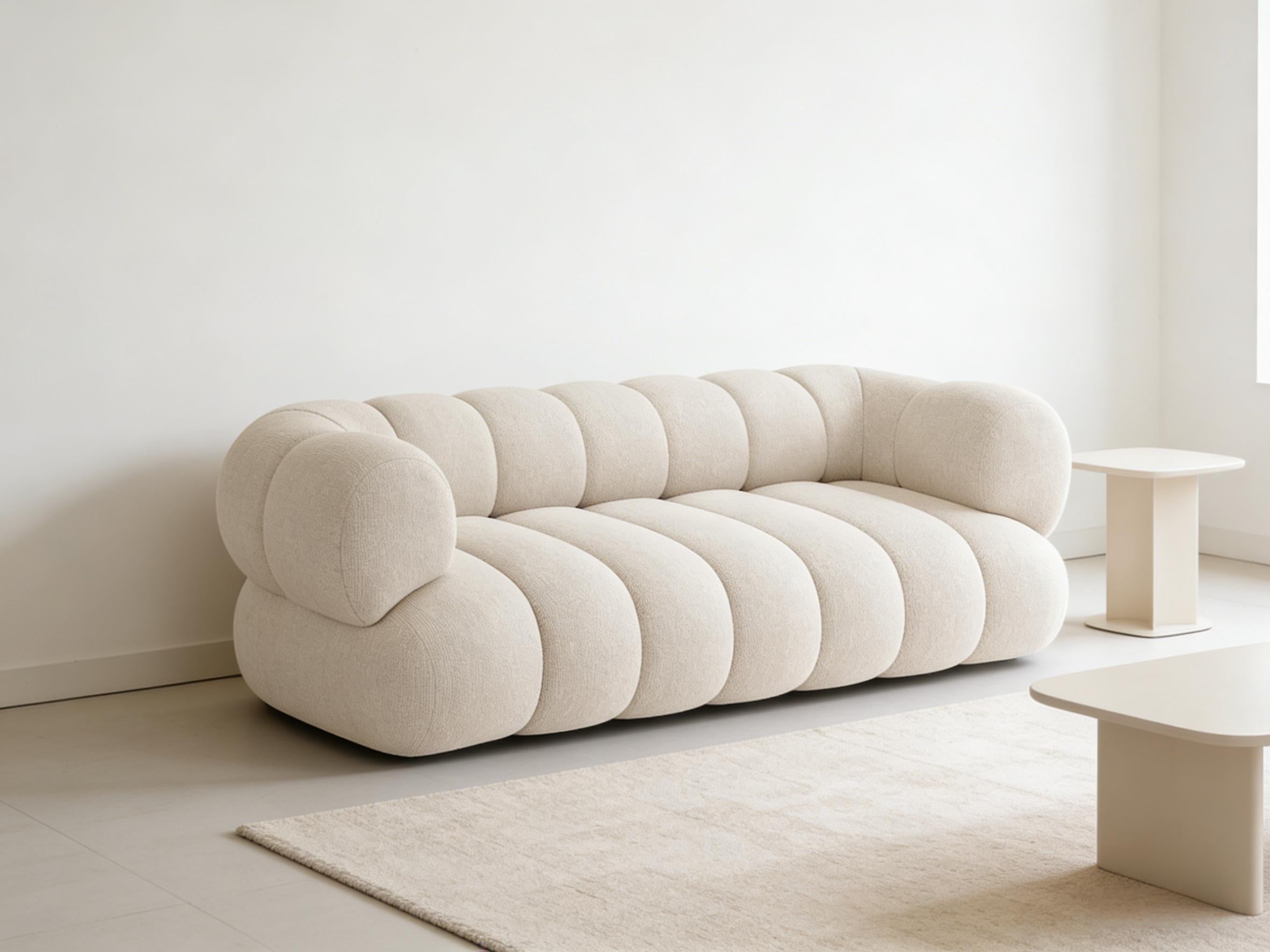 Koge sofa 3-Seater Sofa | Premium Channel-Tufted Lounge Couch