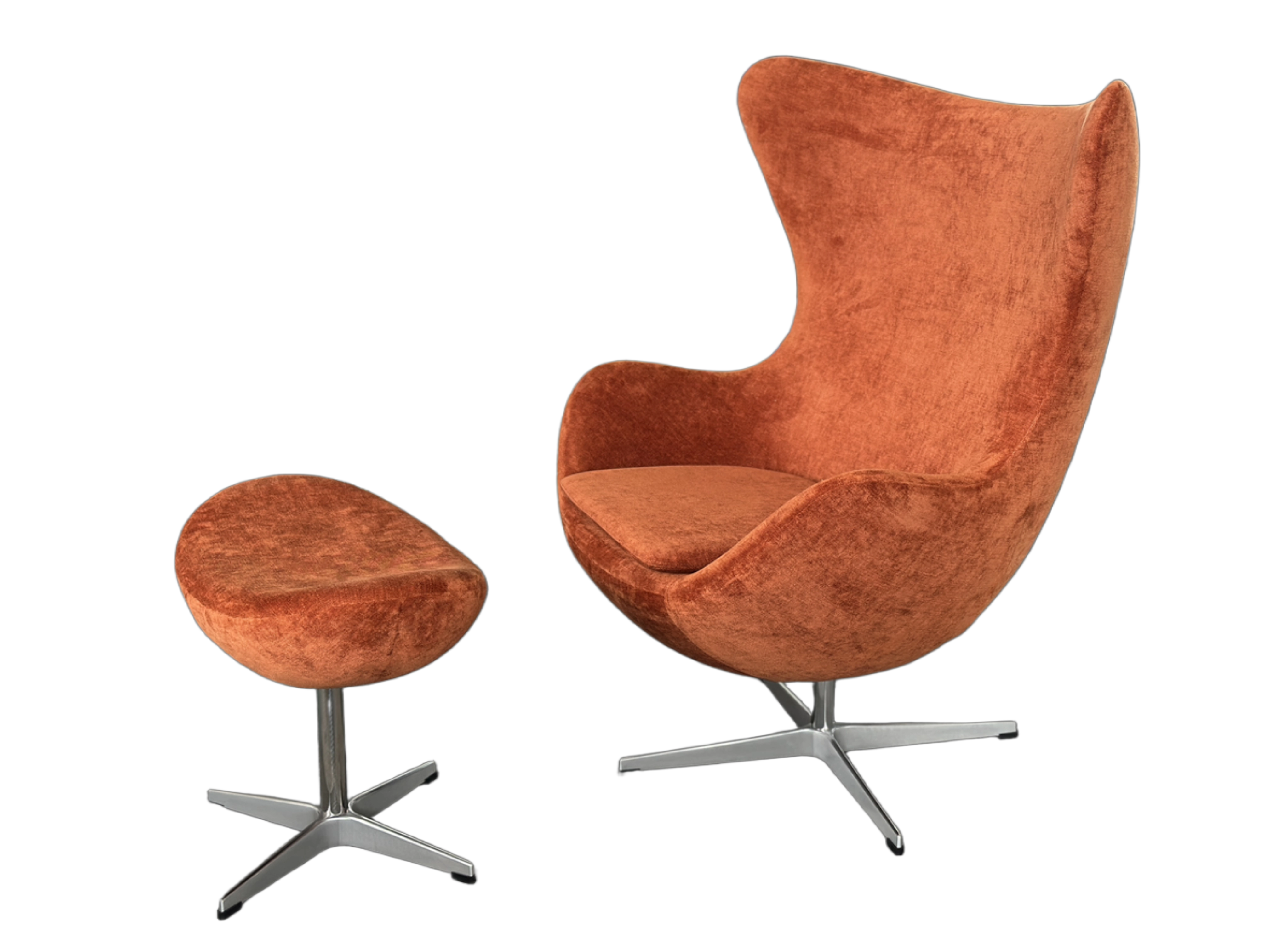jacobsen-style-boucle-armchair-ottoman-front-view