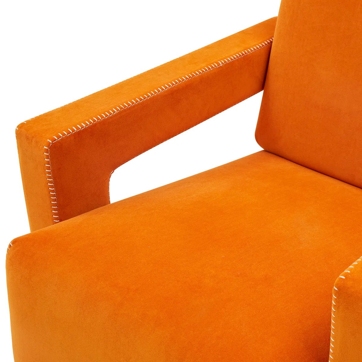 Fleischer Velvet Lounge Chair by Vintara Design