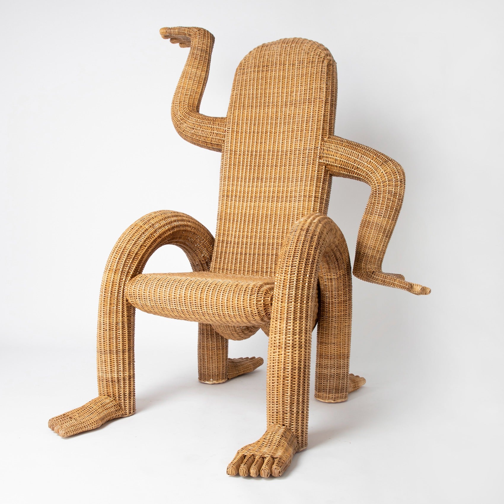 Nalgona Wicker Chair by Vintara Design