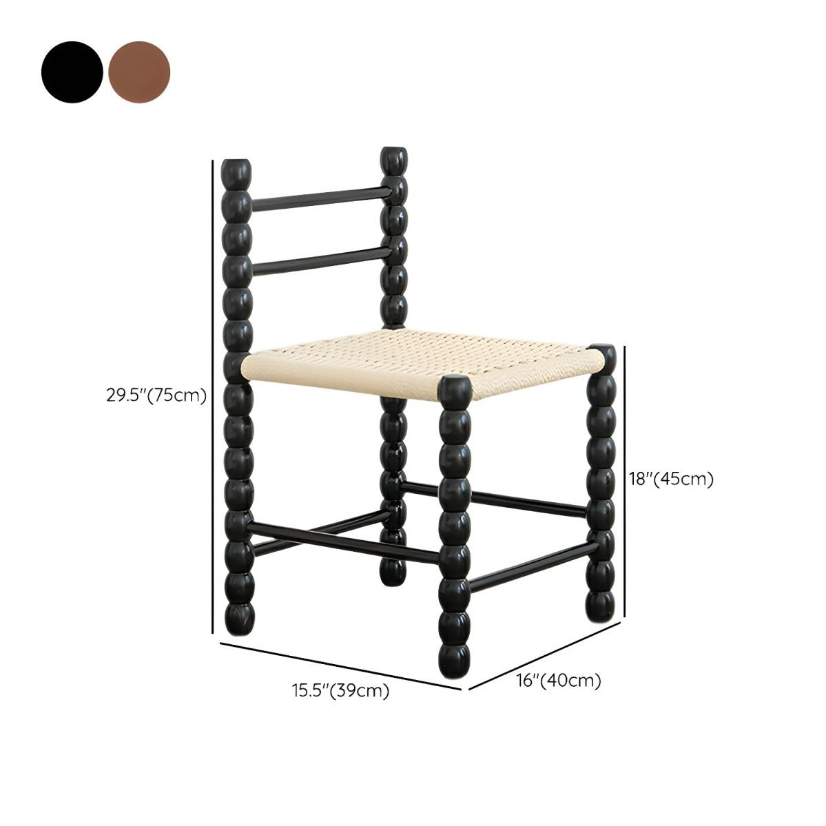 Modern Low-Back Side Chair by Vintara Design