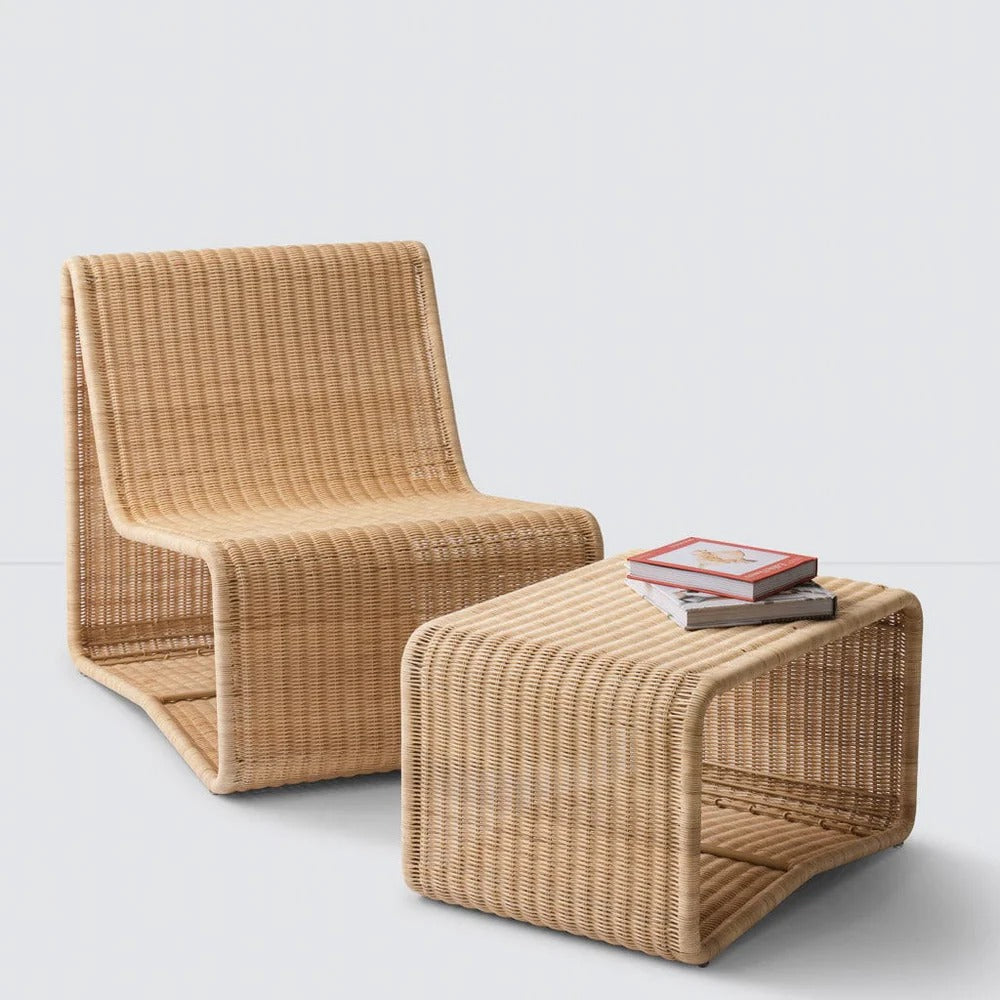 Liang Wicker Lounge Chair by Vintara Design