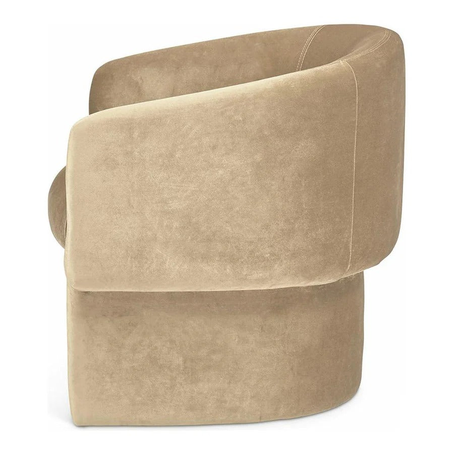 James Velvet Barrel Chair by Vintara Design