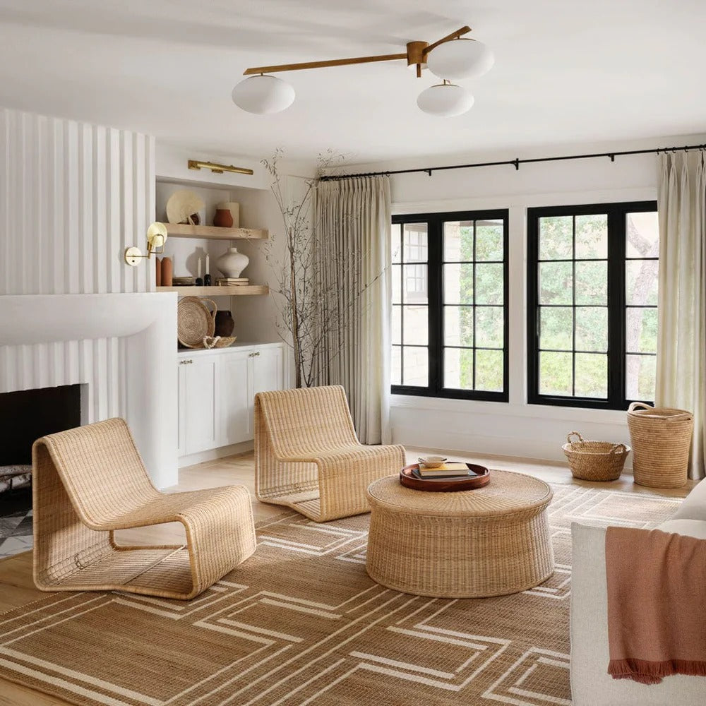 Liang Wicker Lounge Chair by Vintara Design