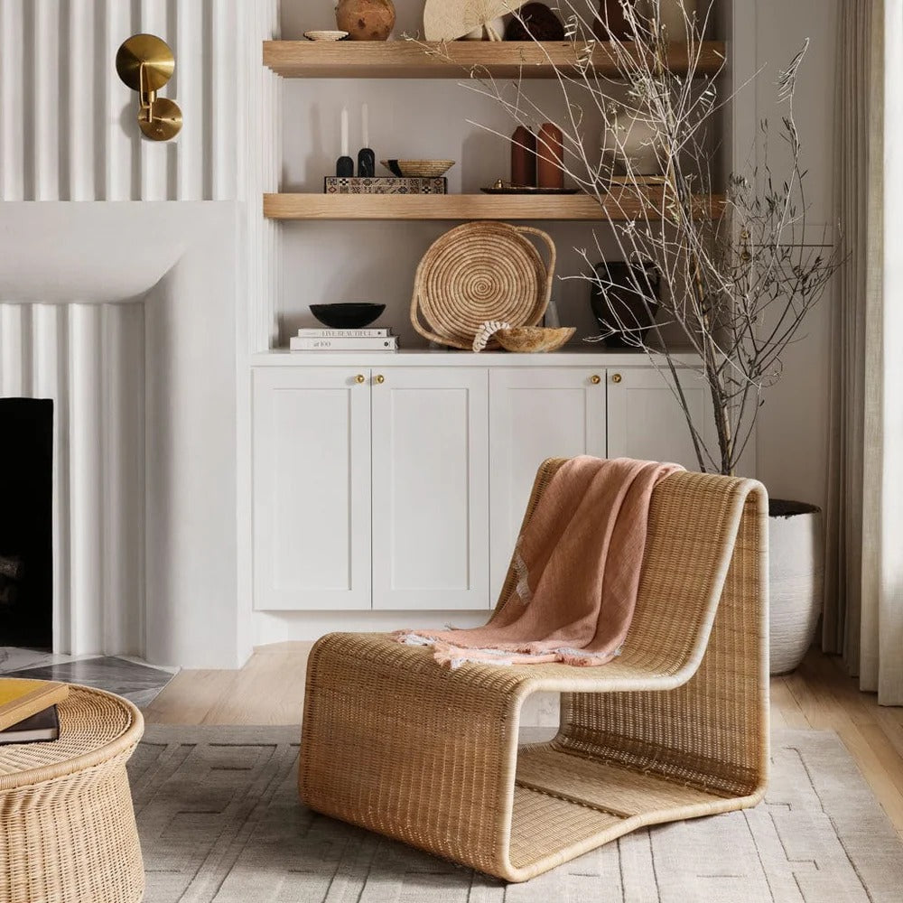 Liang Wicker Lounge Chair by Vintara Design