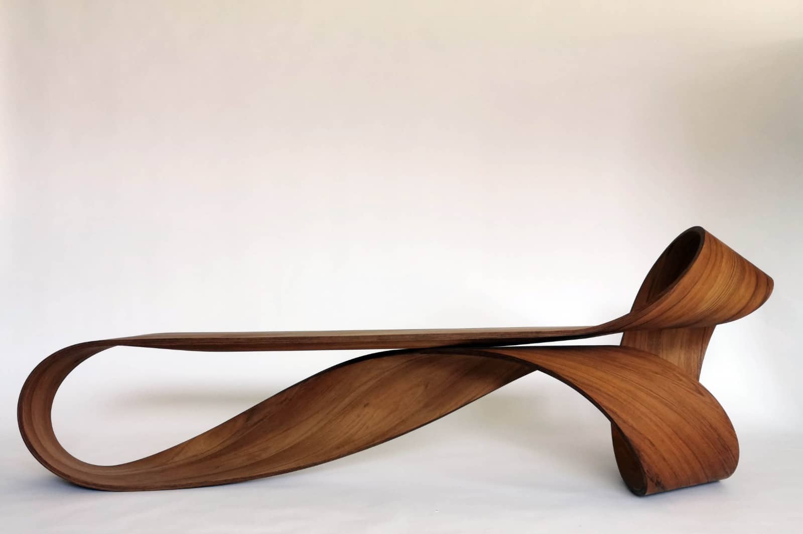 Möbius Teak Bench by Vintara Design