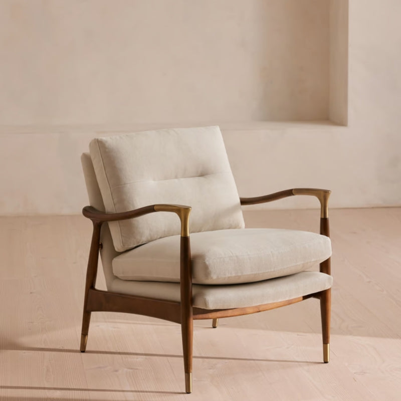 Theodore Armchair, Linen, Natural