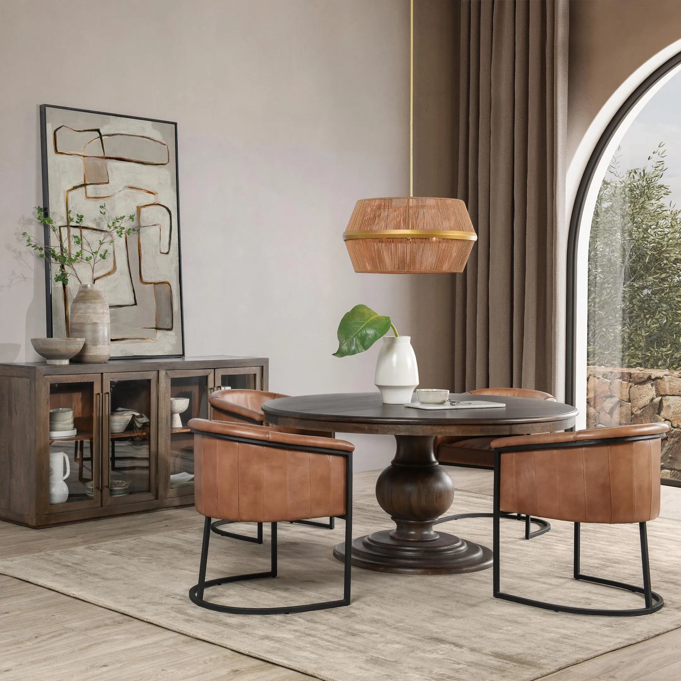 Brookside 60" Mango Wood Dining Table by Vintara Design