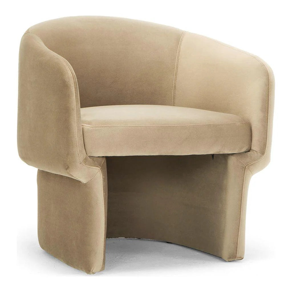 James Velvet Barrel Chair by Vintara Design