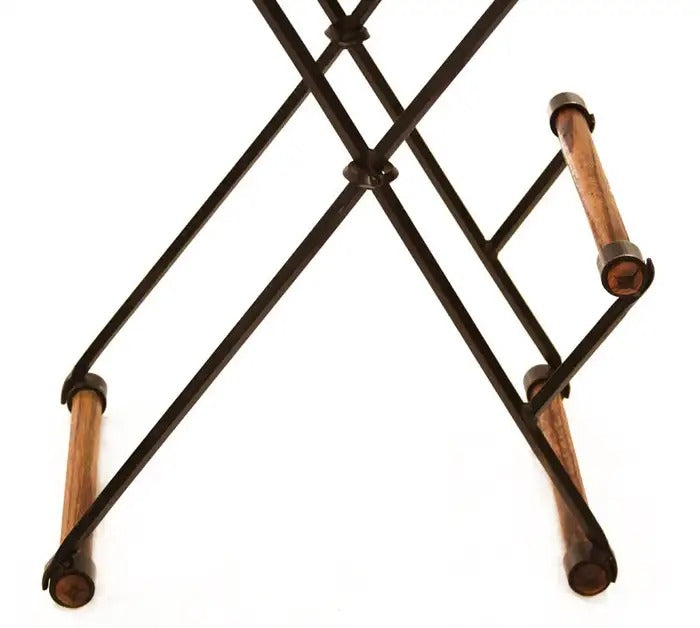 Cleo Baldon Oak & Iron Bar Stool by Vintara Design