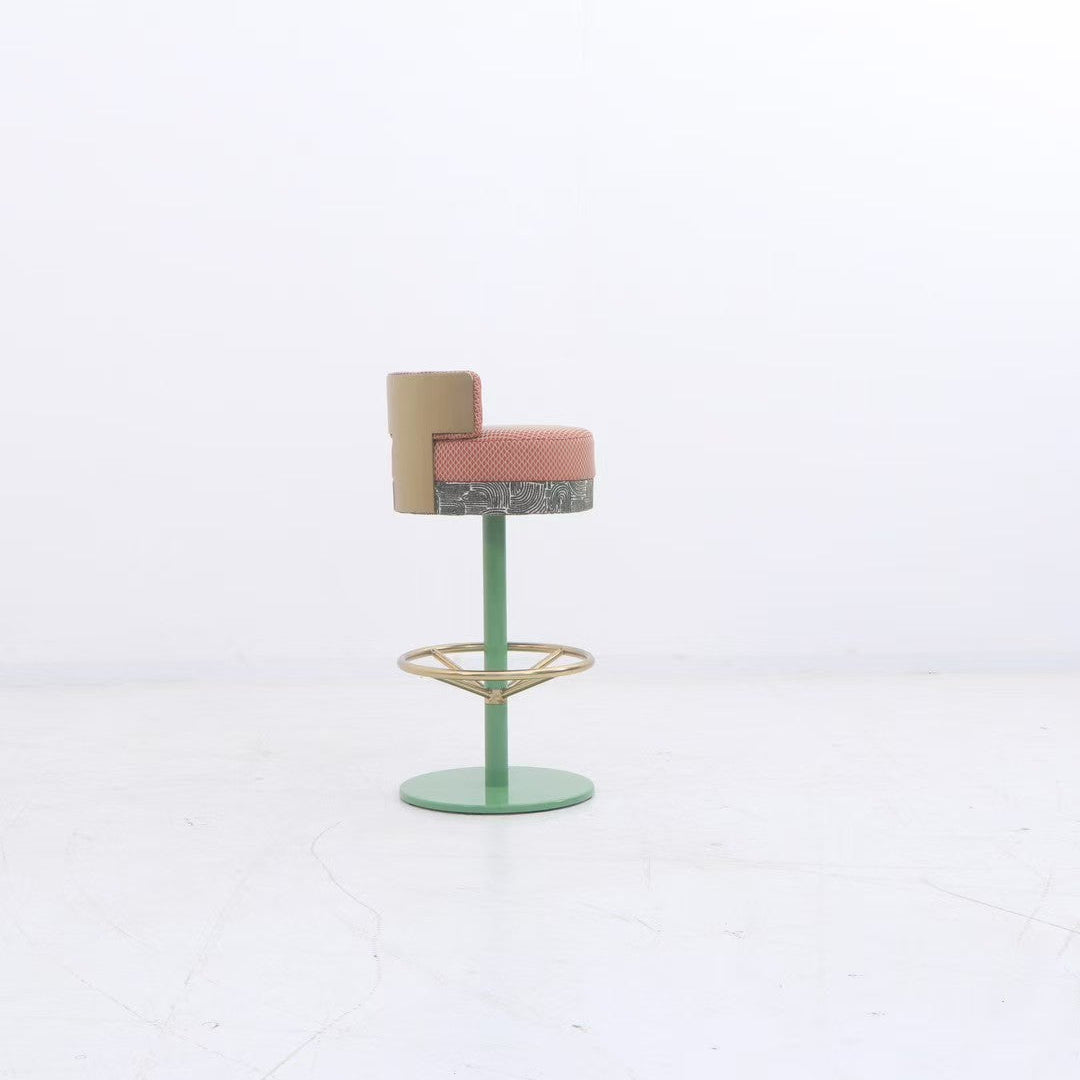 3. Vintara Design Replica Gina Bar Stool, Velvet Upholstery
