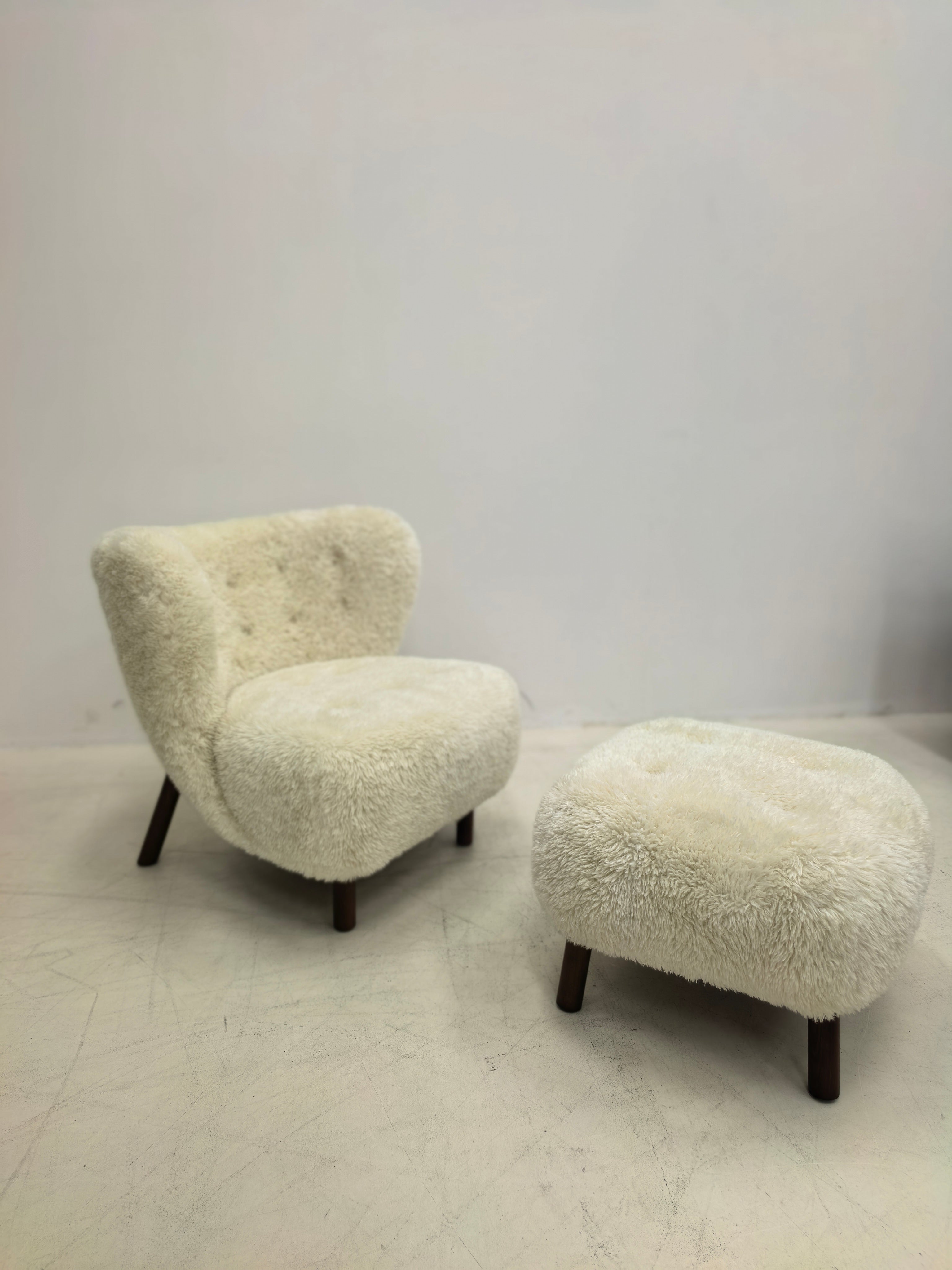 Petra Chair, Natural Luxe Sheepskin