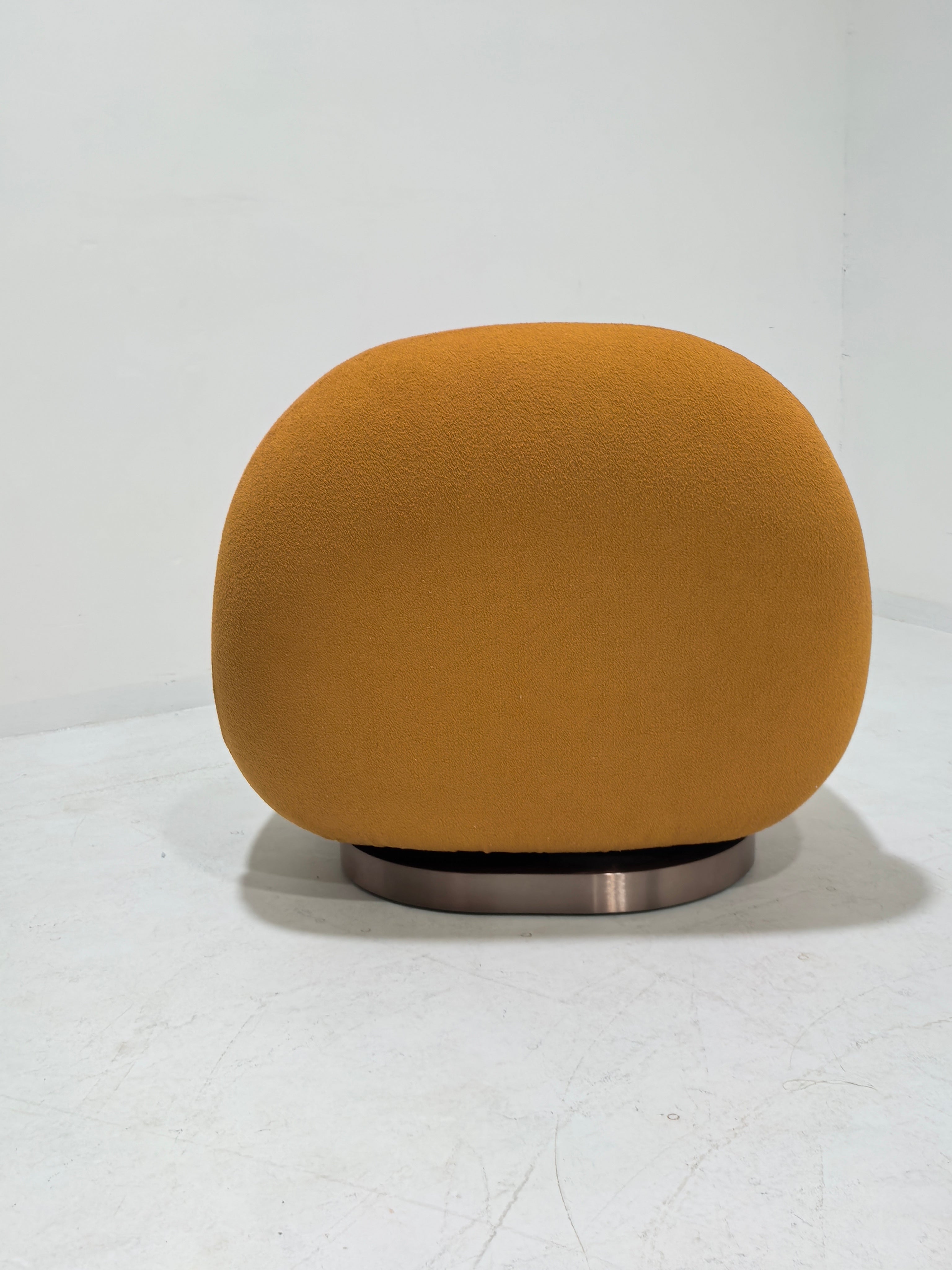 Bling Bling White Lounge Chair swivel base by Vintara Design