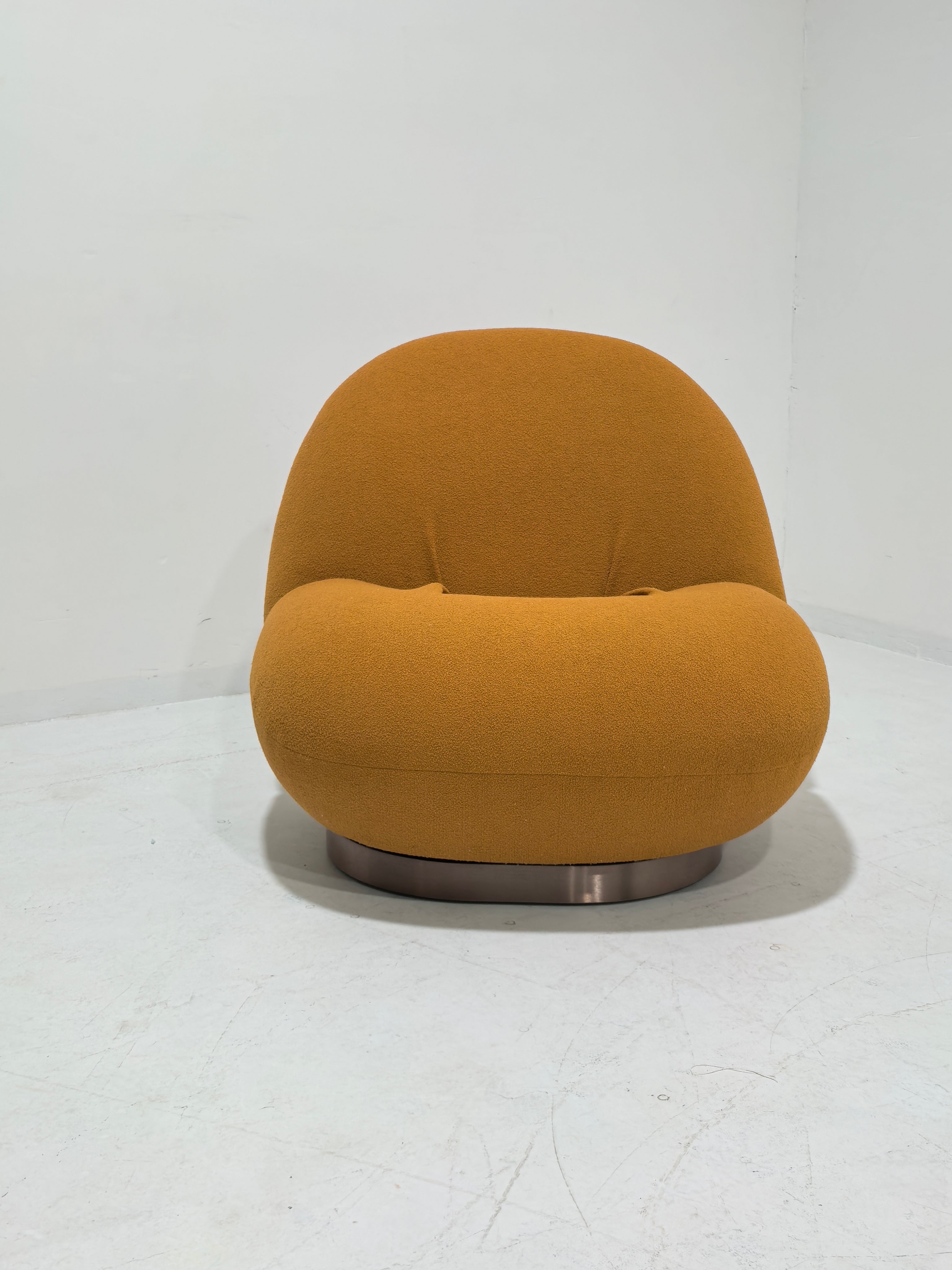 Bling Bling White Lounge Chair swivel base by Vintara Design