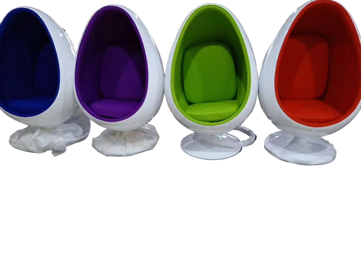 Henrik Thor-Larsen Ovalia Egg Pod Chair - Retro Modern Swivel Lounge