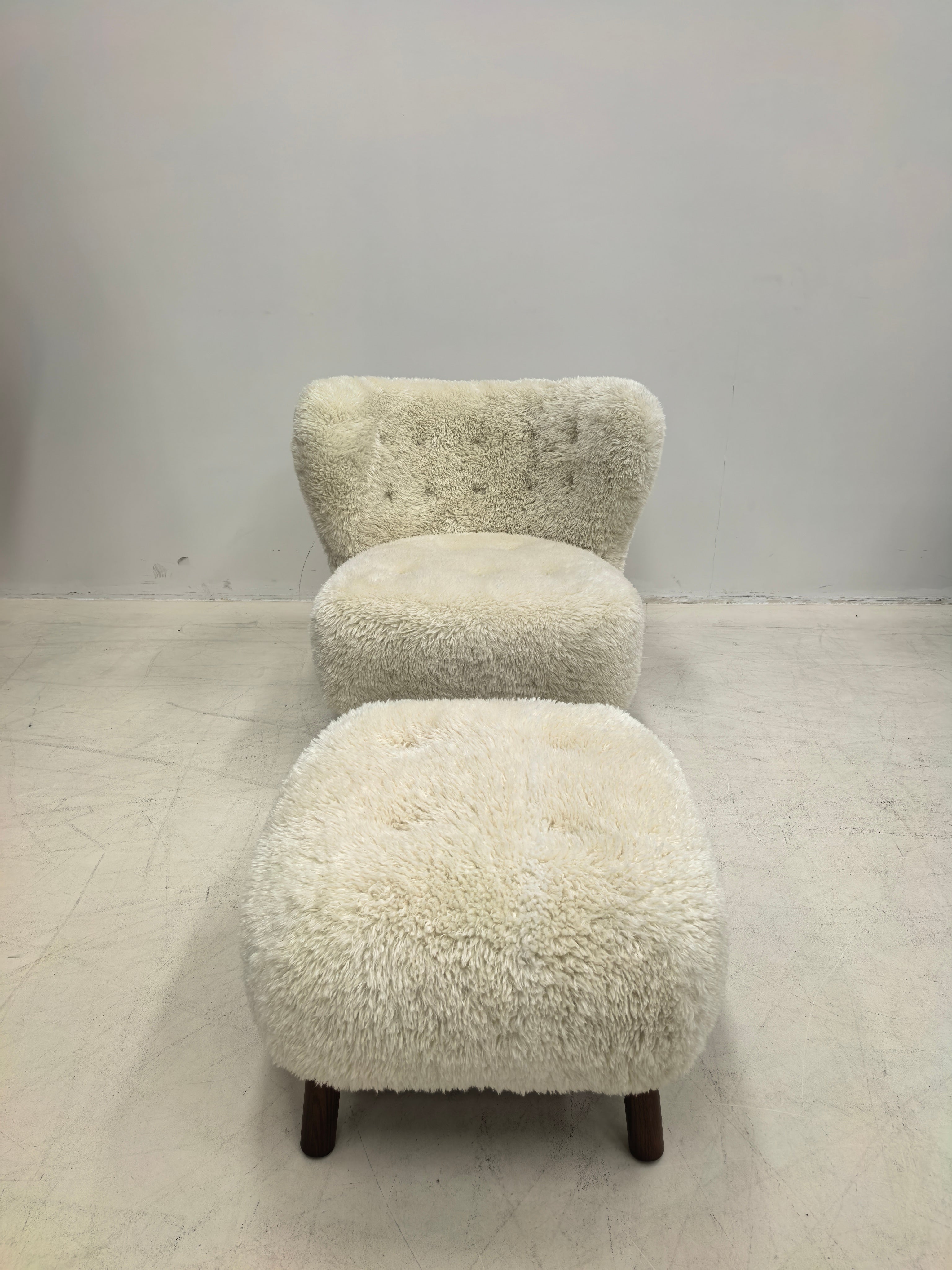 Petra Chair, Natural Luxe Sheepskin