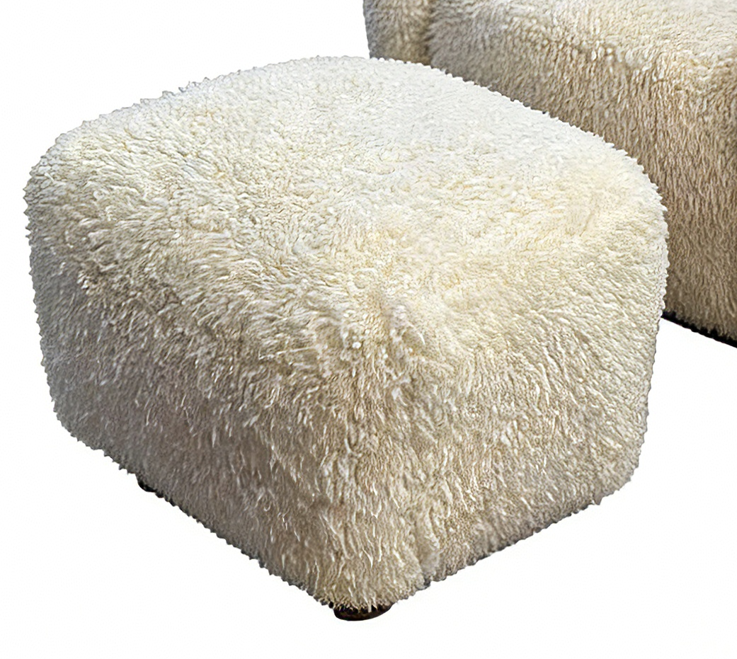Flemming Lassen Tired Man Chair in Sheepskin
