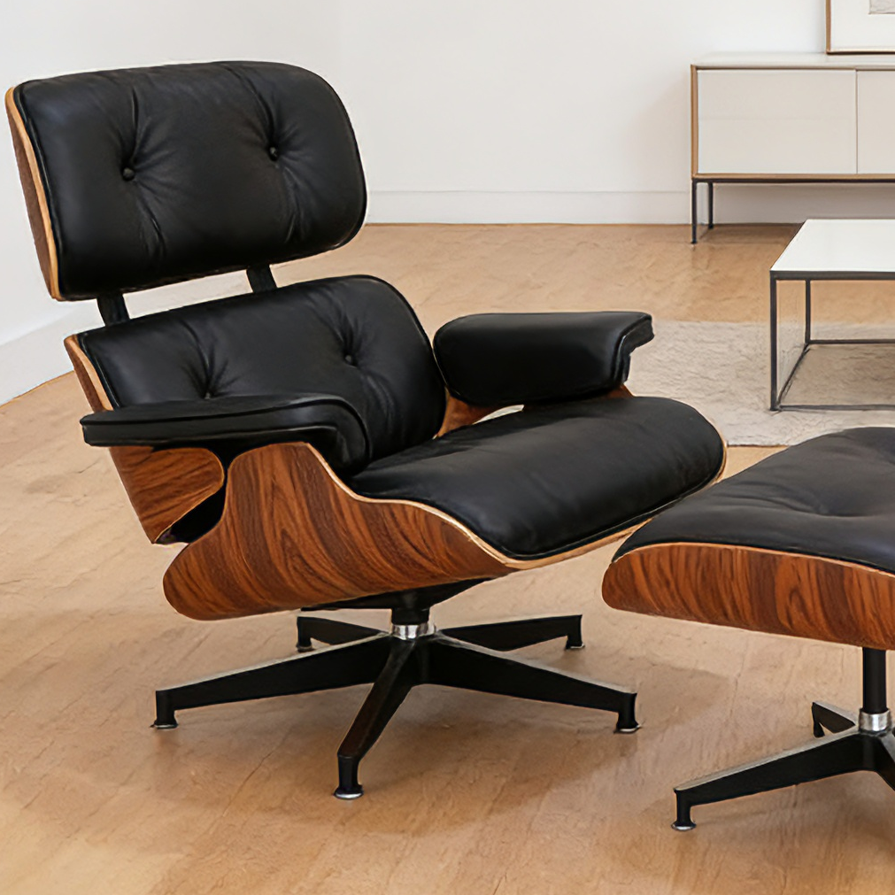Eames Lounge Chair with Ottoman 84×81×87.5 cm Mid-Century Modern