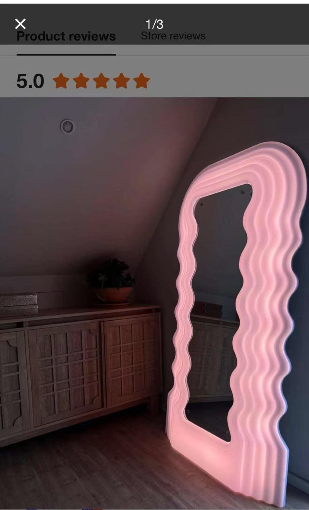 Ultrafragola Mirror by Ettore Sottsass