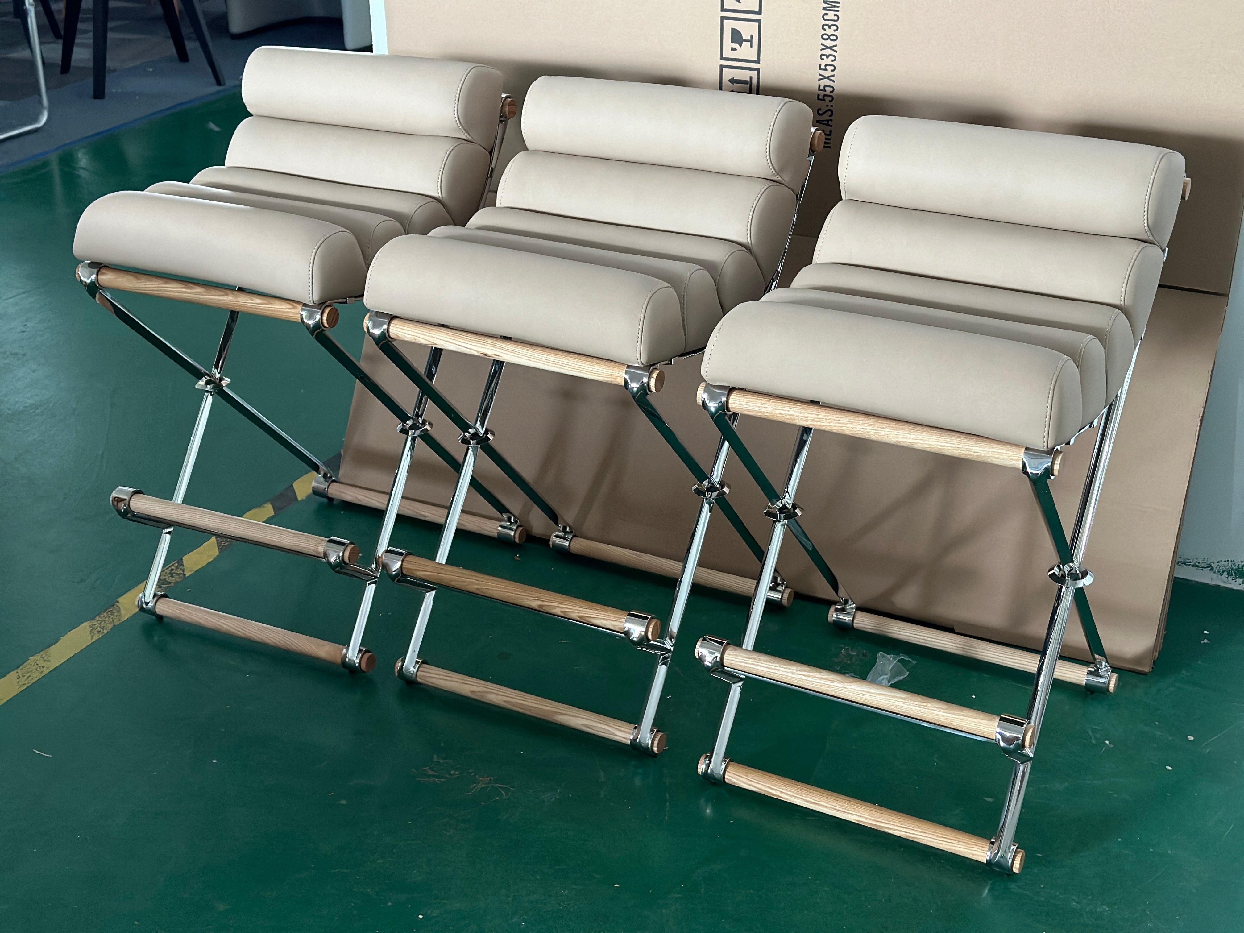 Cleo Baldon Oak & Iron Bar Stool