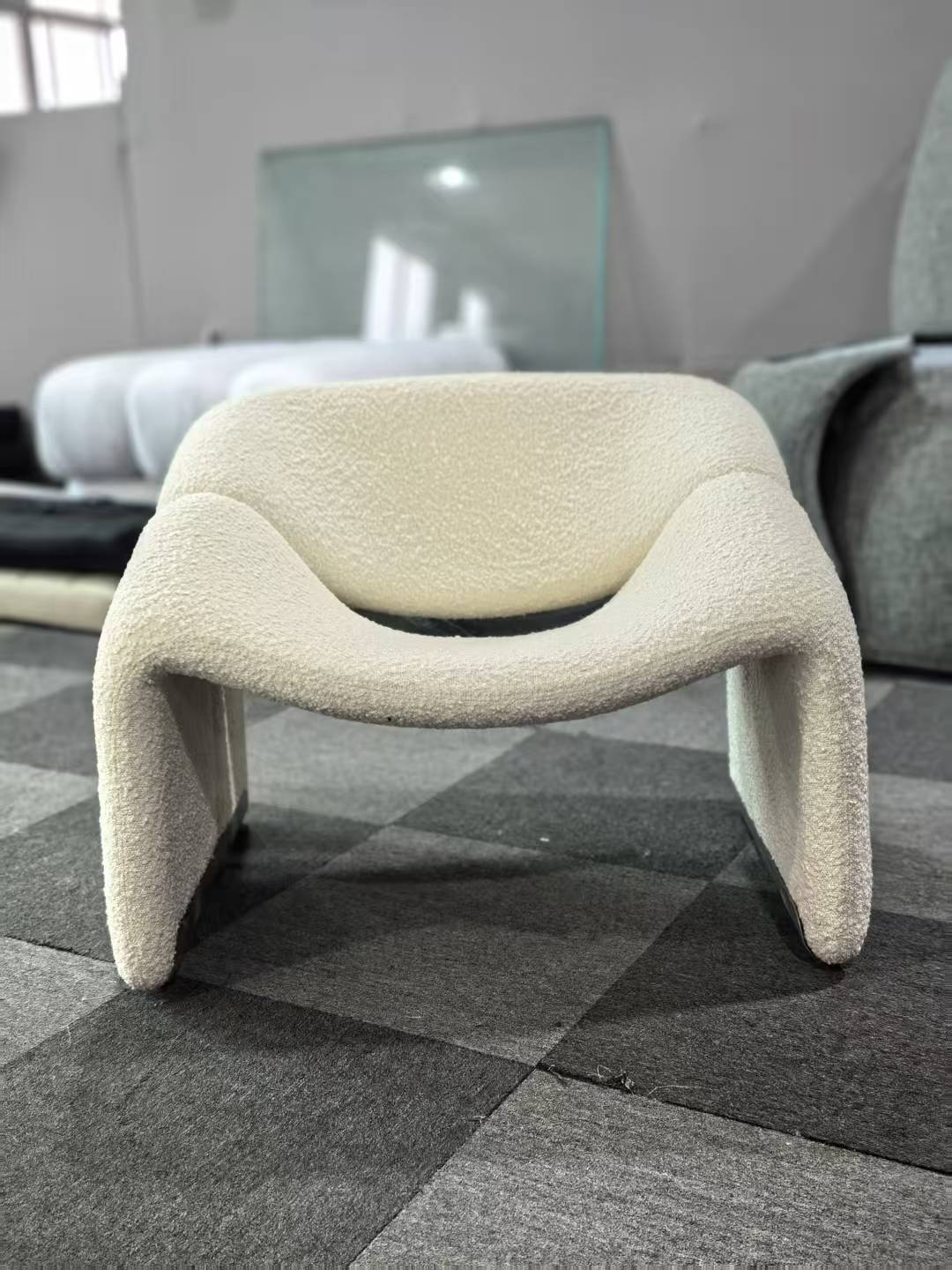 Pair of Pierre Paulin F580 1st Edition Groovy Chairs in Pierre Frey Fabric - Artifort